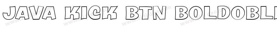 Java Kick BTN BoldOblique字体转换